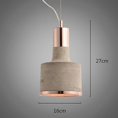 Beton Copper Pendant