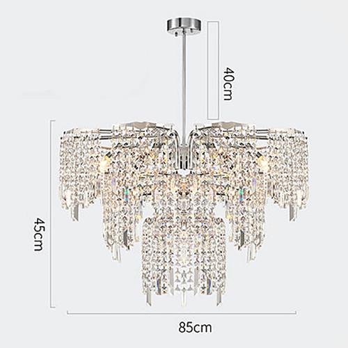 Chrome Crystal Chandelier 3