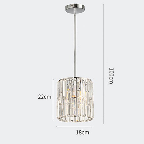 Chrome Pendant Crystal 2