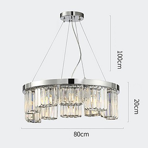 Chrome Pick Chandelier 4