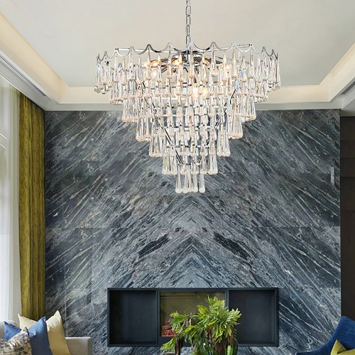 Chrome Pick Chandelier 6