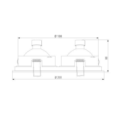 Elektrostandard 1071/2 MR16 WH белый