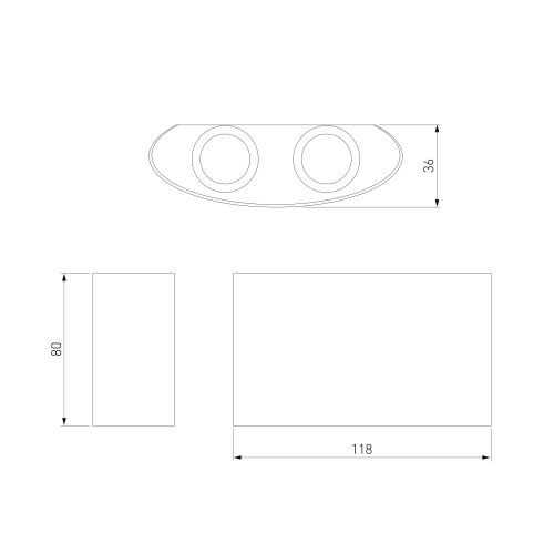 Elektrostandard 1555 Techno LED серый