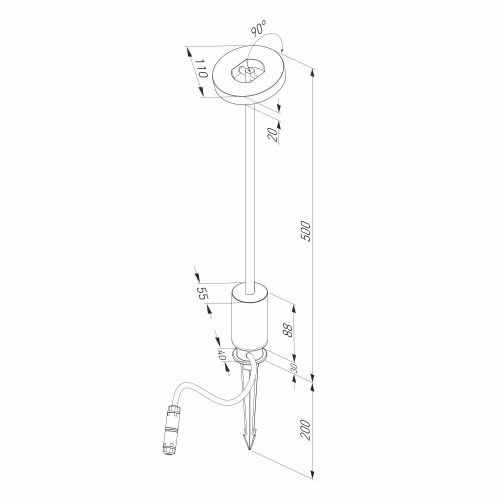 Elektrostandard 35185/S черный