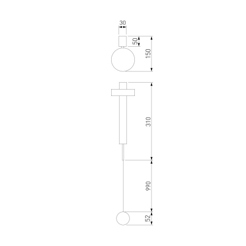 Elektrostandard 40112/LED латунь