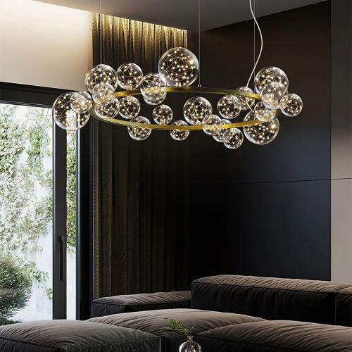 Folks Chandelier Gold