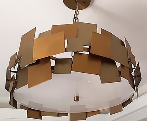 Gold Armor Chandelier