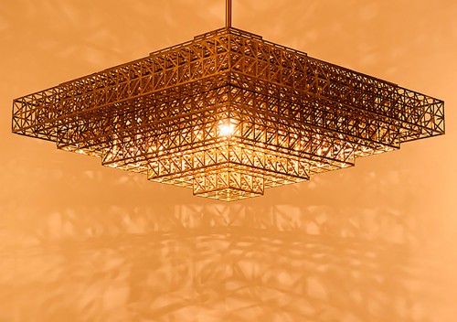 Gold Cage Sea Chandelier
