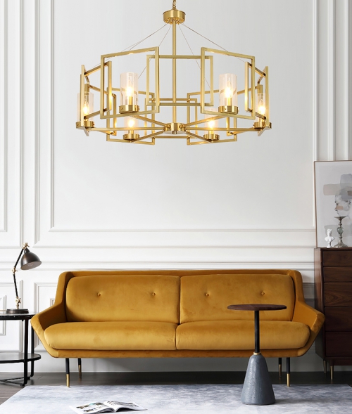 Kebo Form Brass Chandelier 2