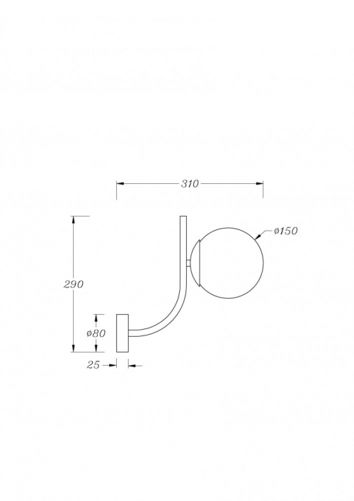 Maytoni MOD109WL-01BS