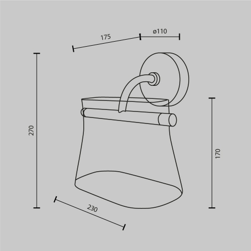 Maytoni MOD170WL-L8BS3K2