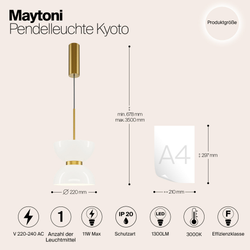 Maytoni MOD178PL-L11G3K