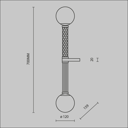 Maytoni MOD287WL-02BS