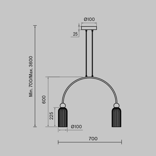 Maytoni MOD302PL-02GR