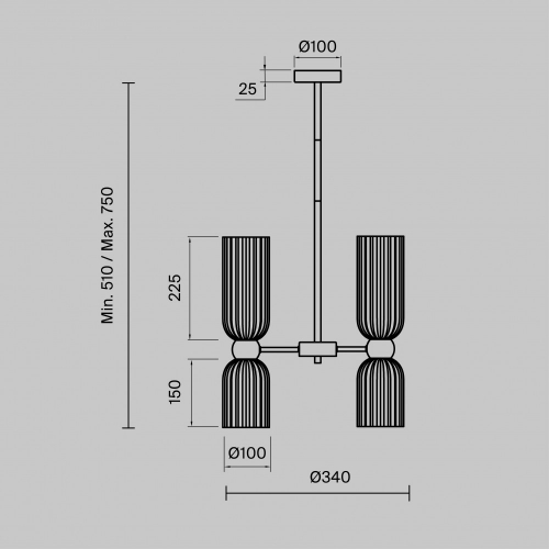 Maytoni MOD302PL-06GR