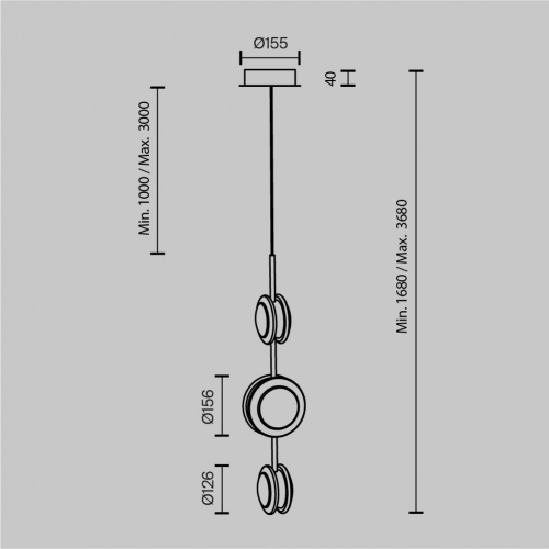 Maytoni MOD361PL-L22BS3K