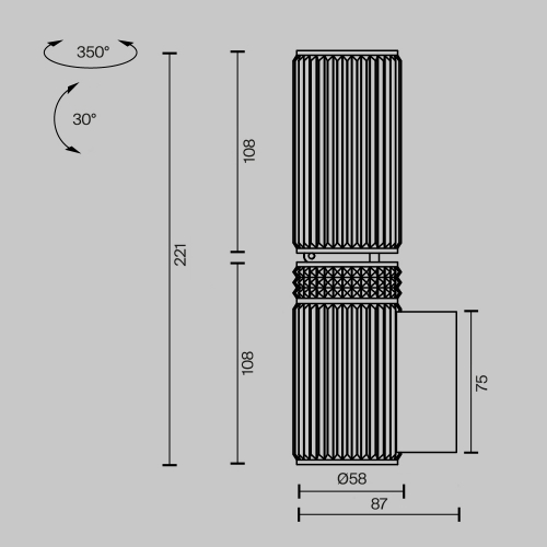 Maytoni MOD475WL-02BS