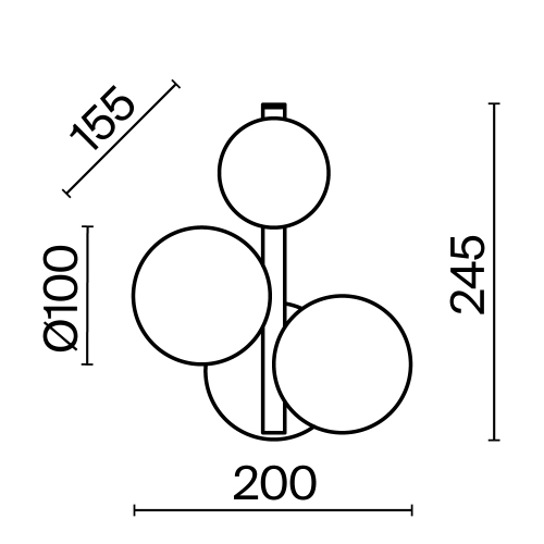 Maytoni MOD545WL-03B