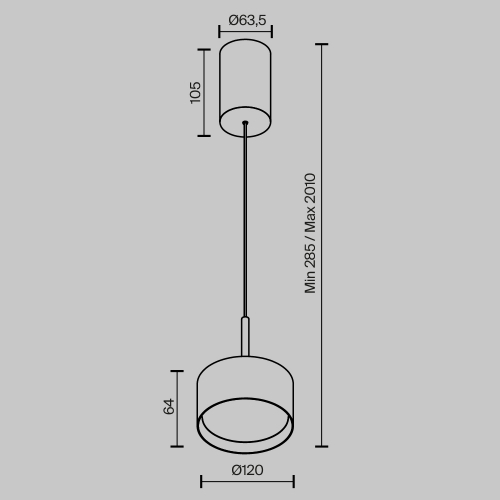 Maytoni P102PL-12W3K-BS