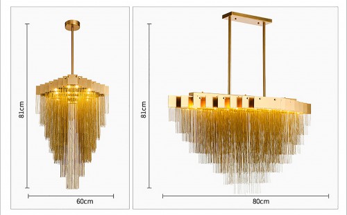 Metal Sea Chandelier