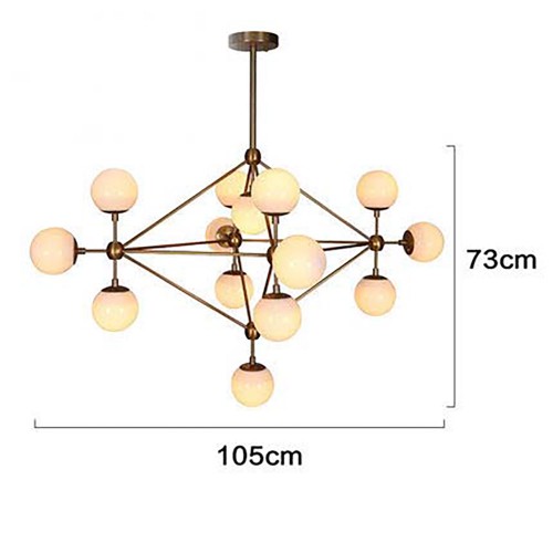 Modo Chandelier Brass Color