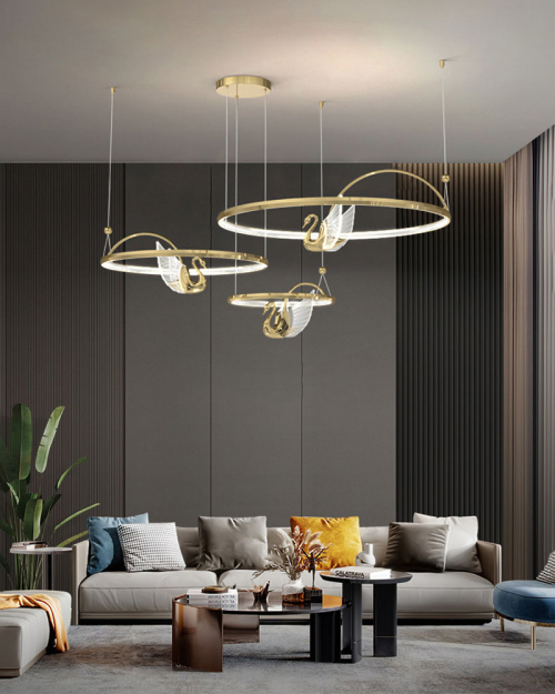 Swan Chandelier