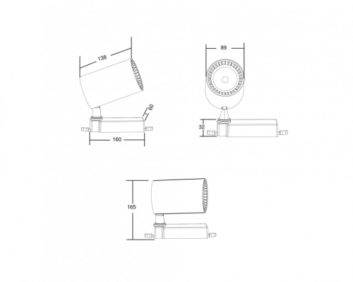 Трековый светильник Technical TR029-3-30W3K-B